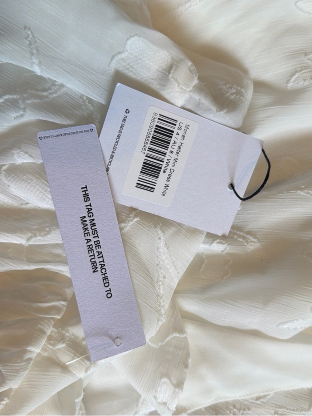 Princess Polly “Moriah” white halter dress - Picture 3 of 3